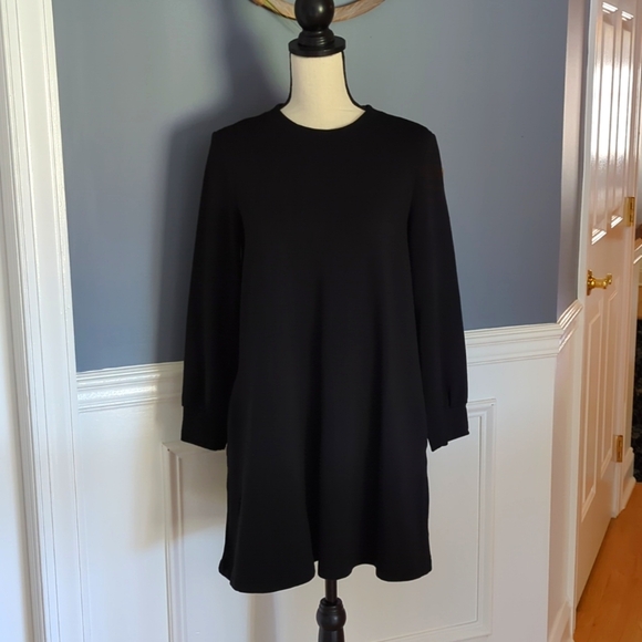 EUC Gap Soft Black Cotton Short Sleeve Shirt Dress – Size M - Picture 2 of 11